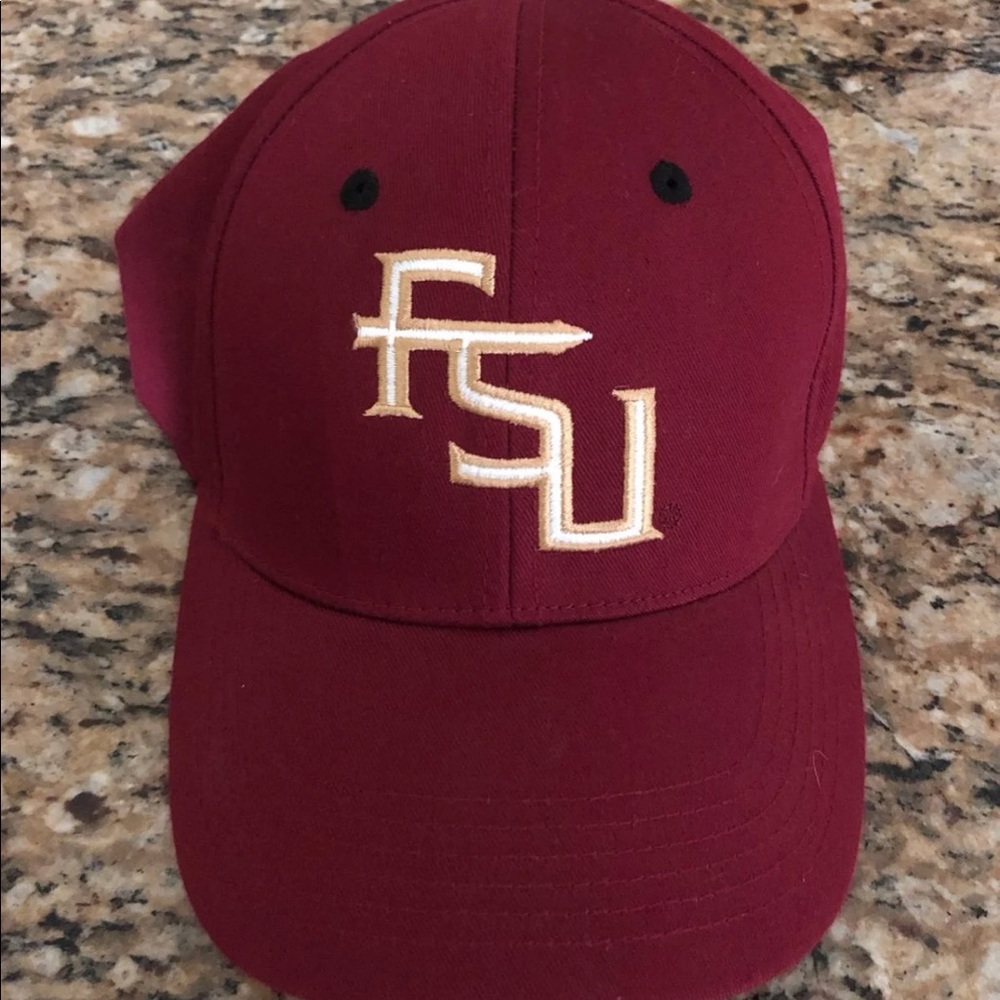 Garnet red FSU hat